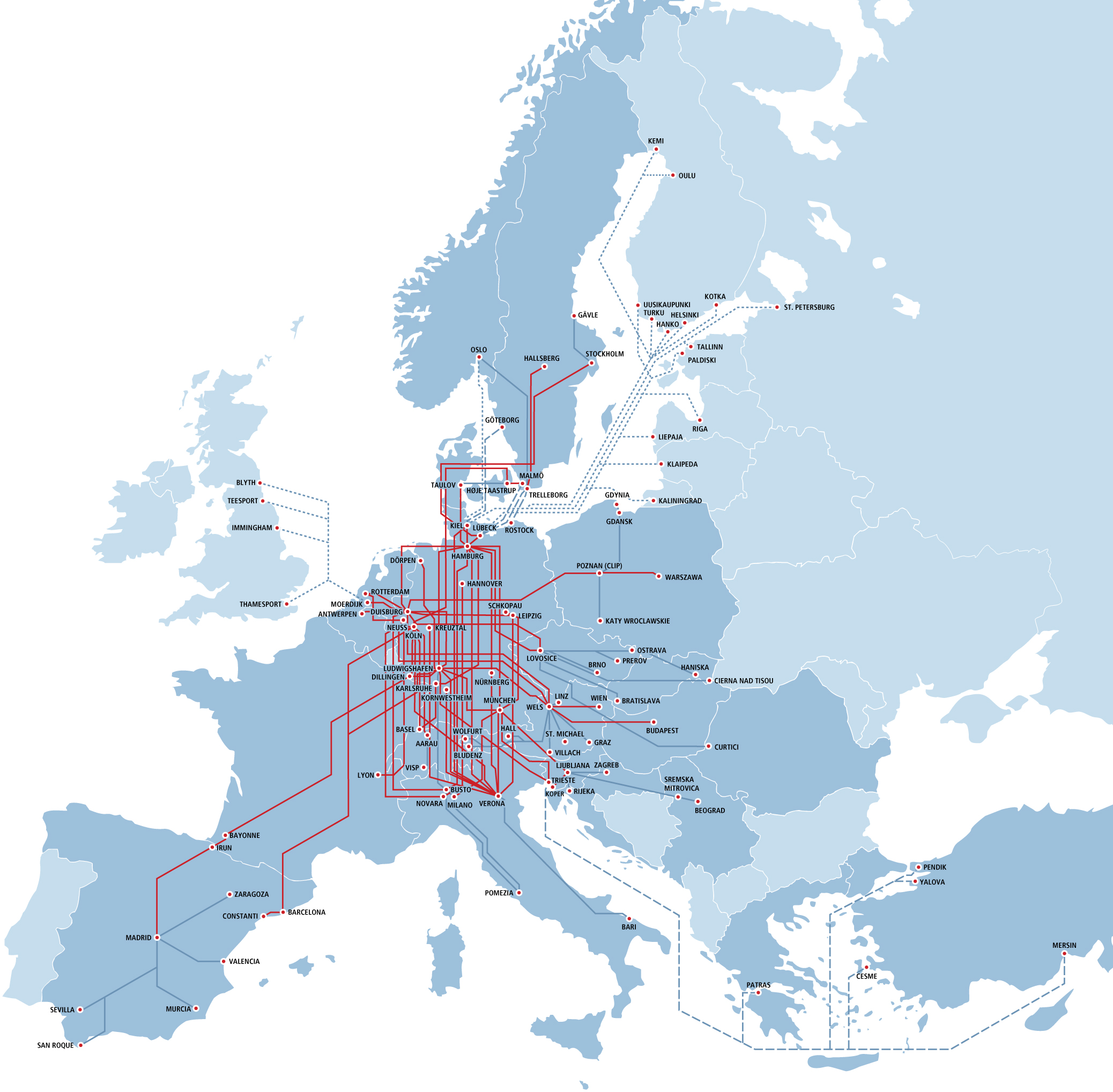 Pressefoto Europakarte