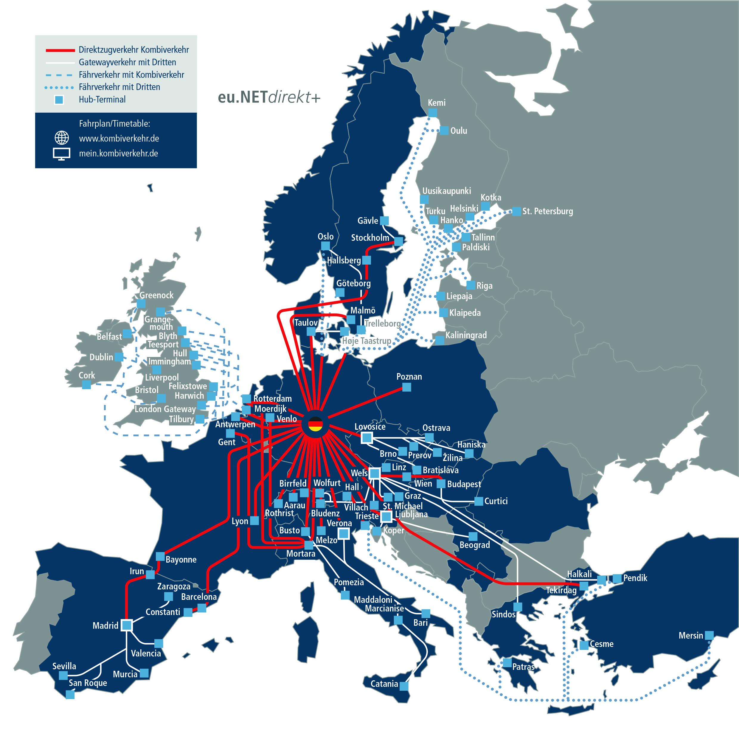Pressebild Kombiverkehr KG Europäisches Netzwerk
